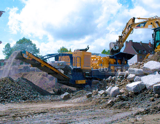 履带式移动破碎站