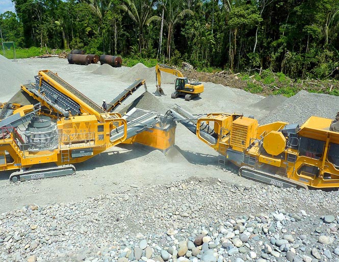 履带式移动破碎站